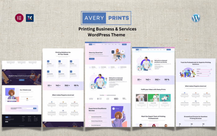 Avery printing printing business print on demand services wordpress theme.png