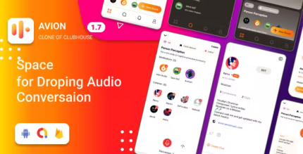 Avion social audio app clone of clubhouse social networking app with admob.png