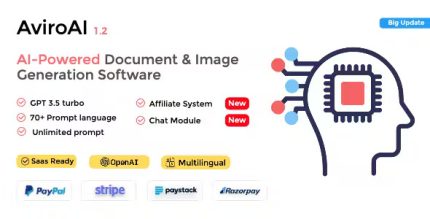 Aviroai saas ai powered document image generation software codermarket.jpg