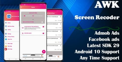 Awk screen recorder with audio supported android 14 and sdk 34 codermarket.jpg