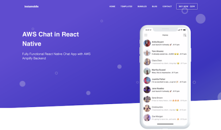 Aws chat in react native instamobile codermarket.png