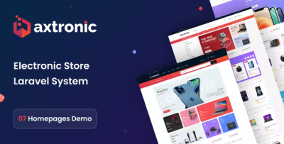 Axtronic premium theme for becommerce laravel ecommerce system codermarket.png