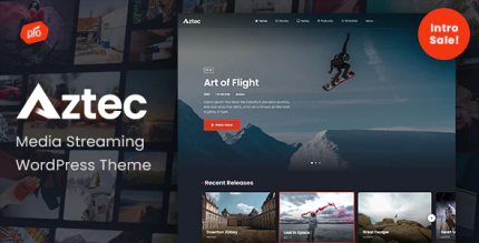 Aztec video streaming membership theme codermarket.png