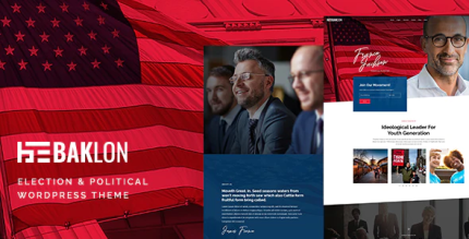 Baklon election political wordpress theme codermarket.png