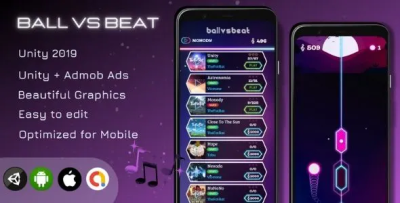 Ball vs beat unity game unity admob ads codermarket.png