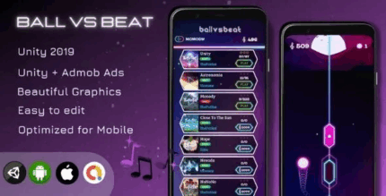 Ball vs beat unity game unity admob ads codermarket.png