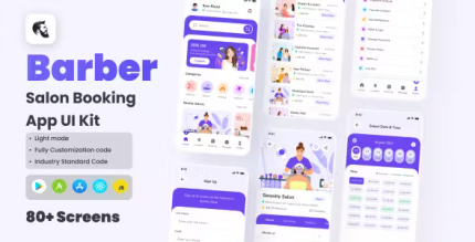 Barber salon booking react native cli ui kit codermarket.png