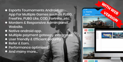 Battlemania web version esports tournament app with website admin for.png