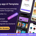Beatbuddy ui template streaming music online app in flutter android ios .png