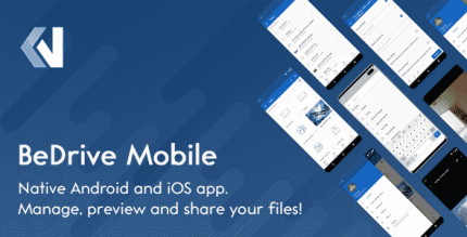 Bedrive mobile native flutter android and ios app for file storage php.png