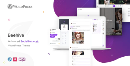 Beehive social network wordpress theme codermarket.png
