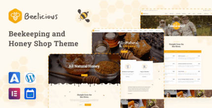Beelicious beekeeping and honey shop theme codermarket.png