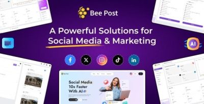 Beepost ai social media management content creation saas with.jpg