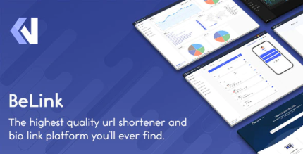 Belink bio link url shortener platform codermarket.png