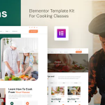 Belmas online cooking class workshop elementor template kit codermarket.png