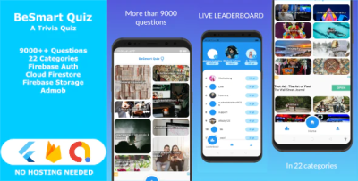 Besmart quiz flutter trivia quiz full application codermarket.png