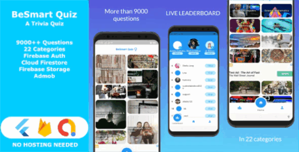 Besmart quiz flutter trivia quiz full application codermarket.png