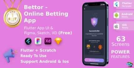 Bettor sports e sports casinos game flutter figma sketch xd free.png