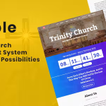 Bible church management system with shop donation sermon blog event .png