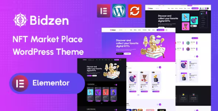 Bidzen nft marketplace wordpress theme codermarket.png