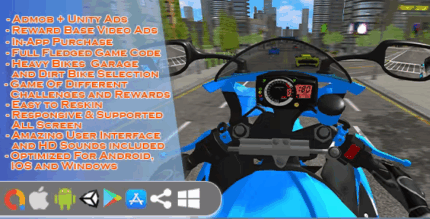 Bike racing game unity 3d codermarket.png