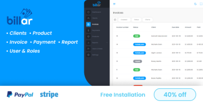 Billar invoice management system codermarket.png