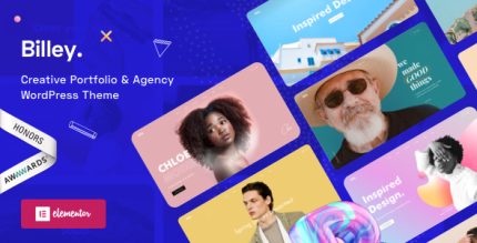 Billey creative portfolio agency elementor wordpress theme codermarket.jpg