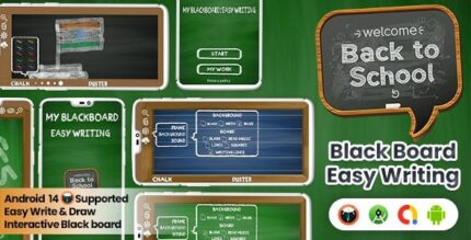 Black board easy writing easy write draw interactive black board .jpeg