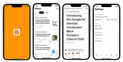 Blogger app widget swiftui full ios application codermarket.png