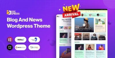 Blogxpress blog news wordpress theme codermarket.jpg