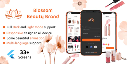 Blossom beauty brands ui kit codermarket.png