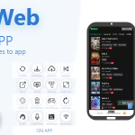 Blue web app smart webview multi url support admob codermarket.png