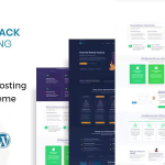 Bluerack modern hosting wordpress theme codermarket.png