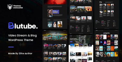 Blutube video stream blog wordpress theme codermarket.png