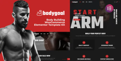 Body goal body building woocommerce elementor template kit codermarket.png