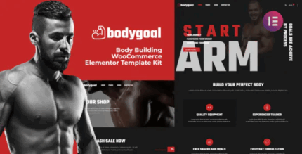 Body goal body building woocommerce elementor template kit codermarket.png