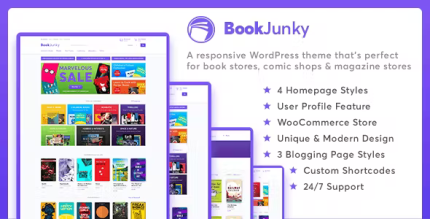 Bookjunky woocommerce book store for wordpress codermarket.png