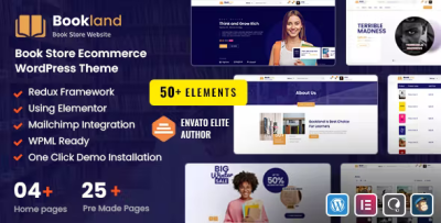 Bookland bookstore e commerce wordpress theme codermarket.png
