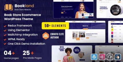 Bookland bookstore e commerce wordpress theme codermarket.png