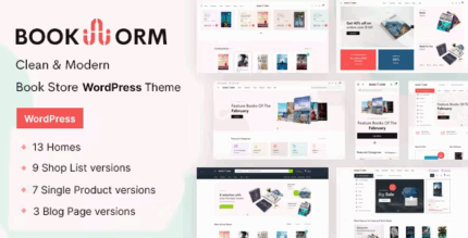 Bookworm bookstore bookshop woocommerce theme codermarket.png