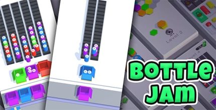 Bottle jam hypercasual puzzle game unity codermarket.jpg