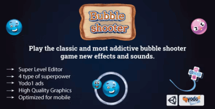 Bubble shooter pop buster unity game codermarket.png