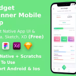 Budget planner mobile app react native figma xd sketch free .png