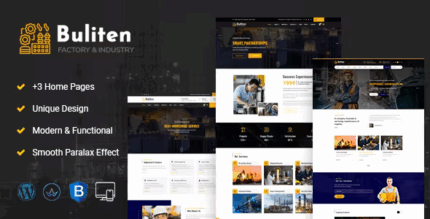 Buliten factory industry wordpress theme codermarket.png