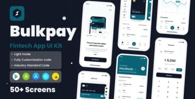 Bulkpay fintech app react native cli ui kit codermarket.jpeg