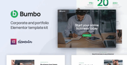 Bumbo business startup portfolio elementor template kit codermarket.png
