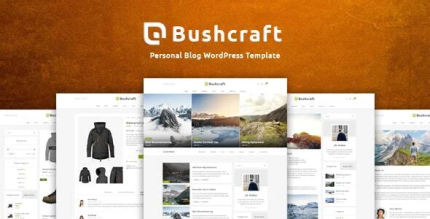 Bushcraft personal blog wordpress theme codermarket.png