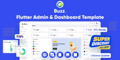 Buzz flutter admin panel flutter pwa flutter admin dashboard template .png