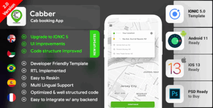 Cab booking android ios app template 2 apps rider driver html css.png