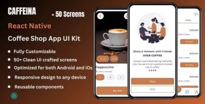 Caffeina coffee shop app template ui kit react native codermarket.jpg